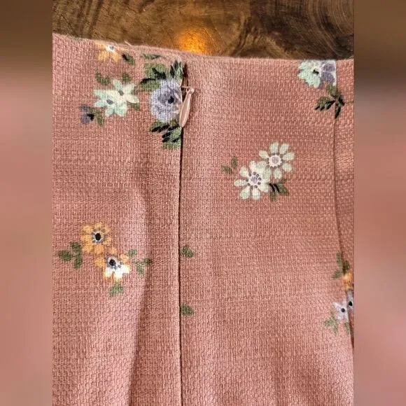 Loft Size 0 Floral Pencil Skirt - Picture 7 of 8
